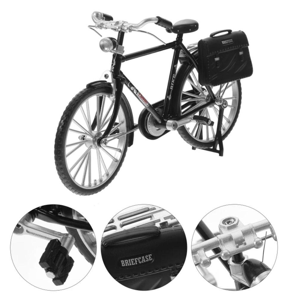 Zinc Zinc Alloy Decorate DIY Bicycle Model Simulation Vintage Bicycle Model  Home Decoration