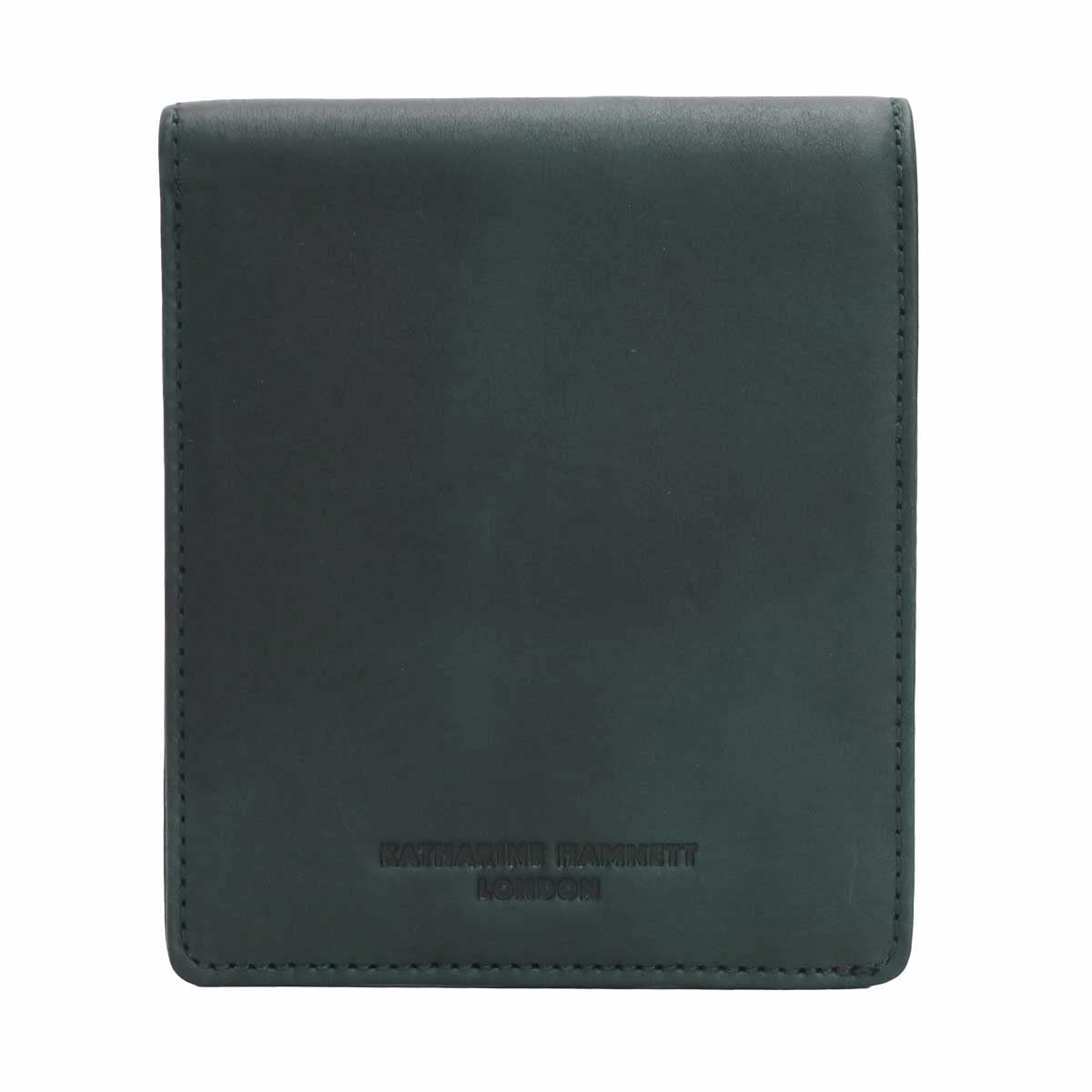 

Кошелек Hamnett Luxury Italian Vegetable Tannin Leather FLUID Bifold Blue [Catherine London] синий