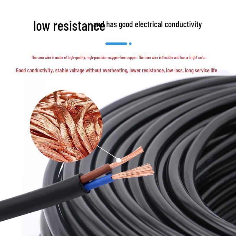Nanlian Standard Copper Core RVV Flexible Power Cable - 2/3/4/5 Core, 1-10 Sq mm