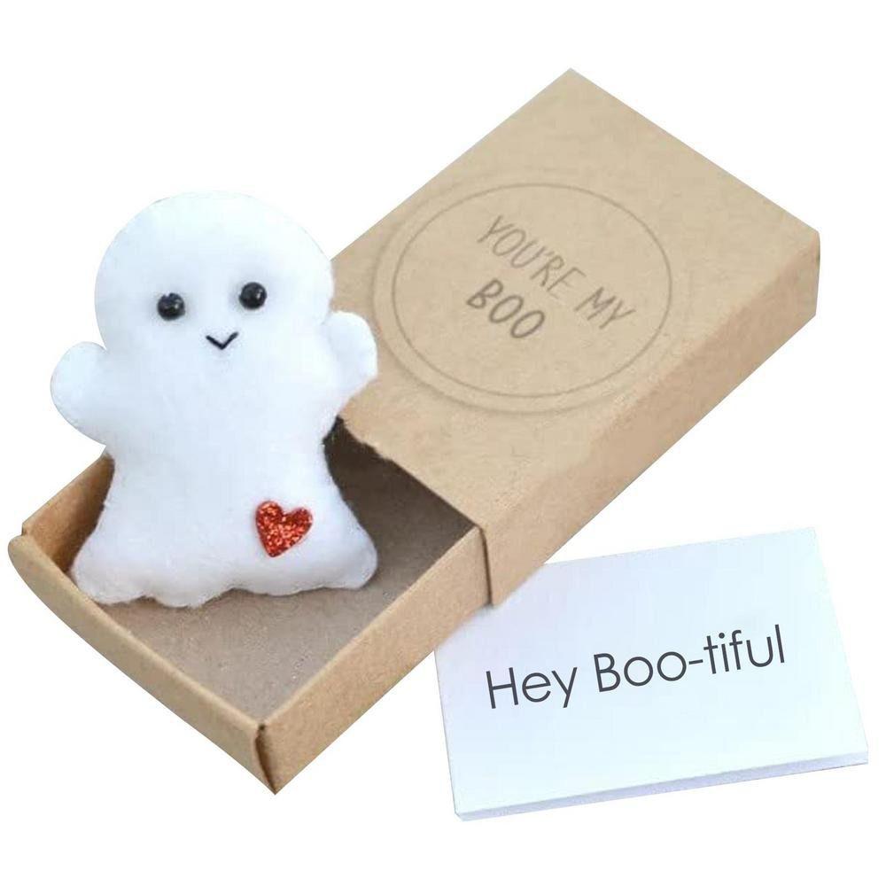 Halloween Ghost Matchboxes Mini Cute Ghost Matchboxes Gift With Cards Halloween Boo Signs Halloween Party Favor Supplies