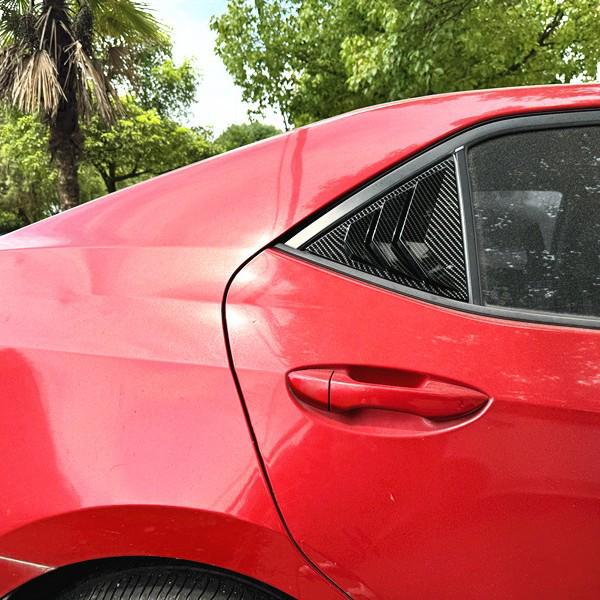 Toyota Corolla 2014-2018 Rear Window Louvers - Mustang Style Exterior Modification