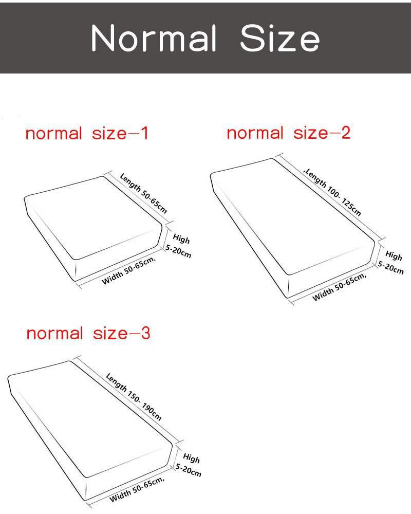 normal cushion cover size