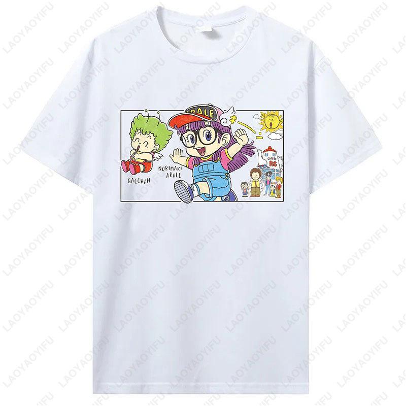 Cute Arale T Shirt Unisex Cotton Graphic Tshirt Anime Print  Manga Clothing Summer Vintage Fashion Streetwear Kawaii Ropa Mujer