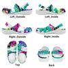Printed EVA Clogs Women Men Lightweight Breathable Casual Slip On Garden Shoes for Beach Pool Bathroom Home Summer Daily Wear