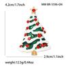 Christmas Classic Enamel Tree Brooches for Women Rhinestone Plant Pins Event Party New Year Gifts Jewelry Decoration Accessories