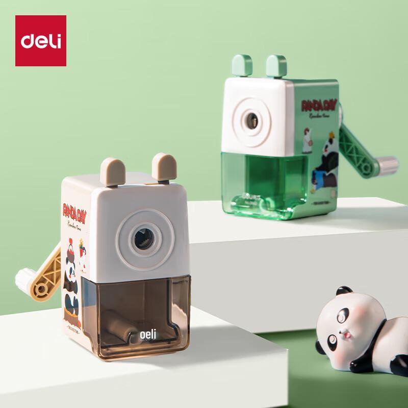 Deli Panda Cartoon Manual Pencil Sharpener
