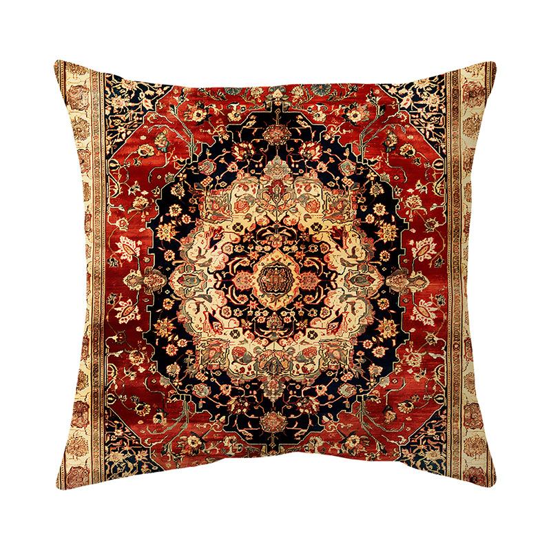 Potah na polštář Tištěný potah na polštář na pohovku Krátký plyšový potah na polštář