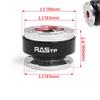 MUTEKI Steering Boss Quick Release Aluminum Alloy Corrosion Resistant Durable Corrosion Resistant Universal Easy Installation Remove Handle (Black)