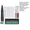 Electric Engraving Pen Cordless USB-C Rechargeable Engraver Tool 20000r/min Rotary Machine Quiet Engraving Kit