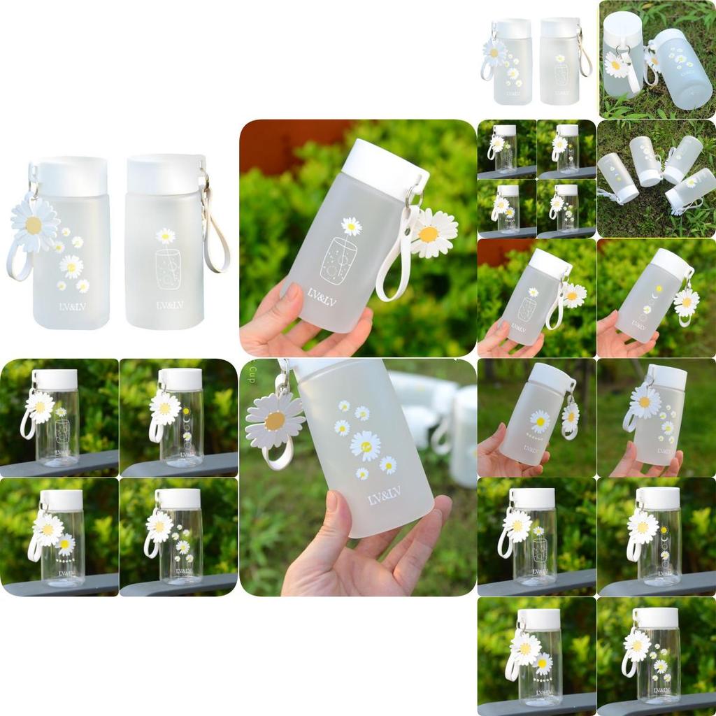 Creative Plastic Cup For Students Daisy Design, Anti-fall And High Temperature Resistant