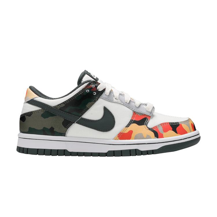 Nike Dunk Low SE GS Sail Multi-Camo 36
