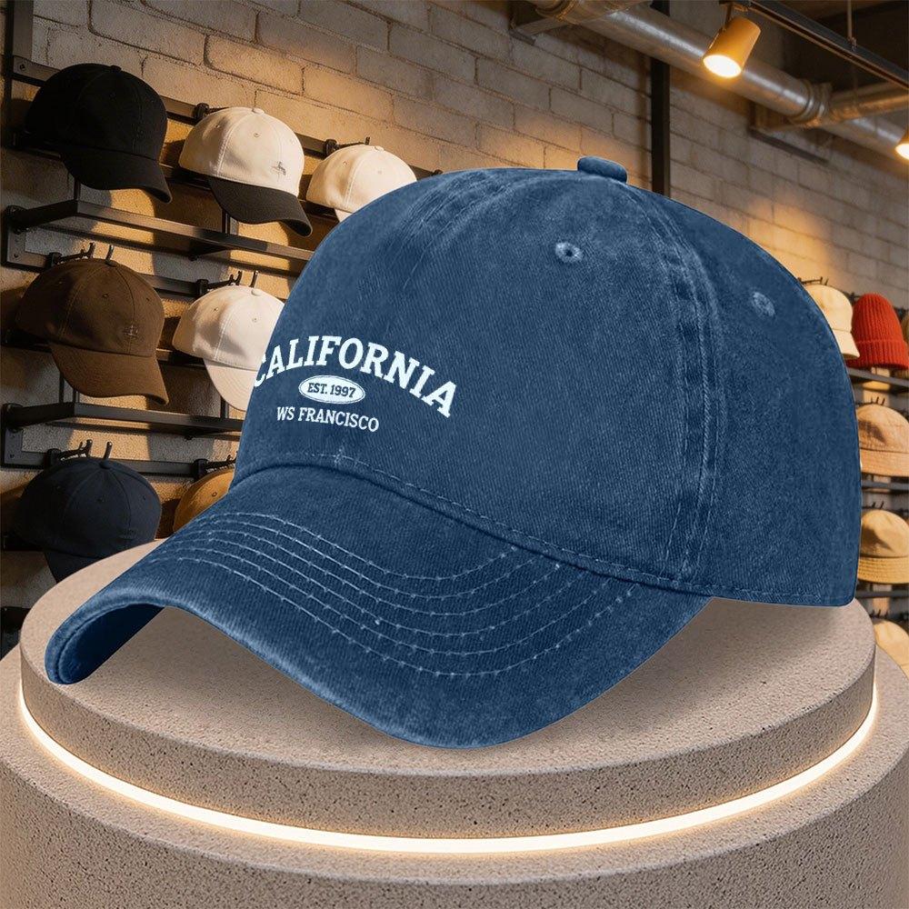 San Francisco Kalifornien Baseballkappe mit Buchstabenaufdruck Verstellbare Lässige Mütze für Partys Sport Alltagsbekleidung