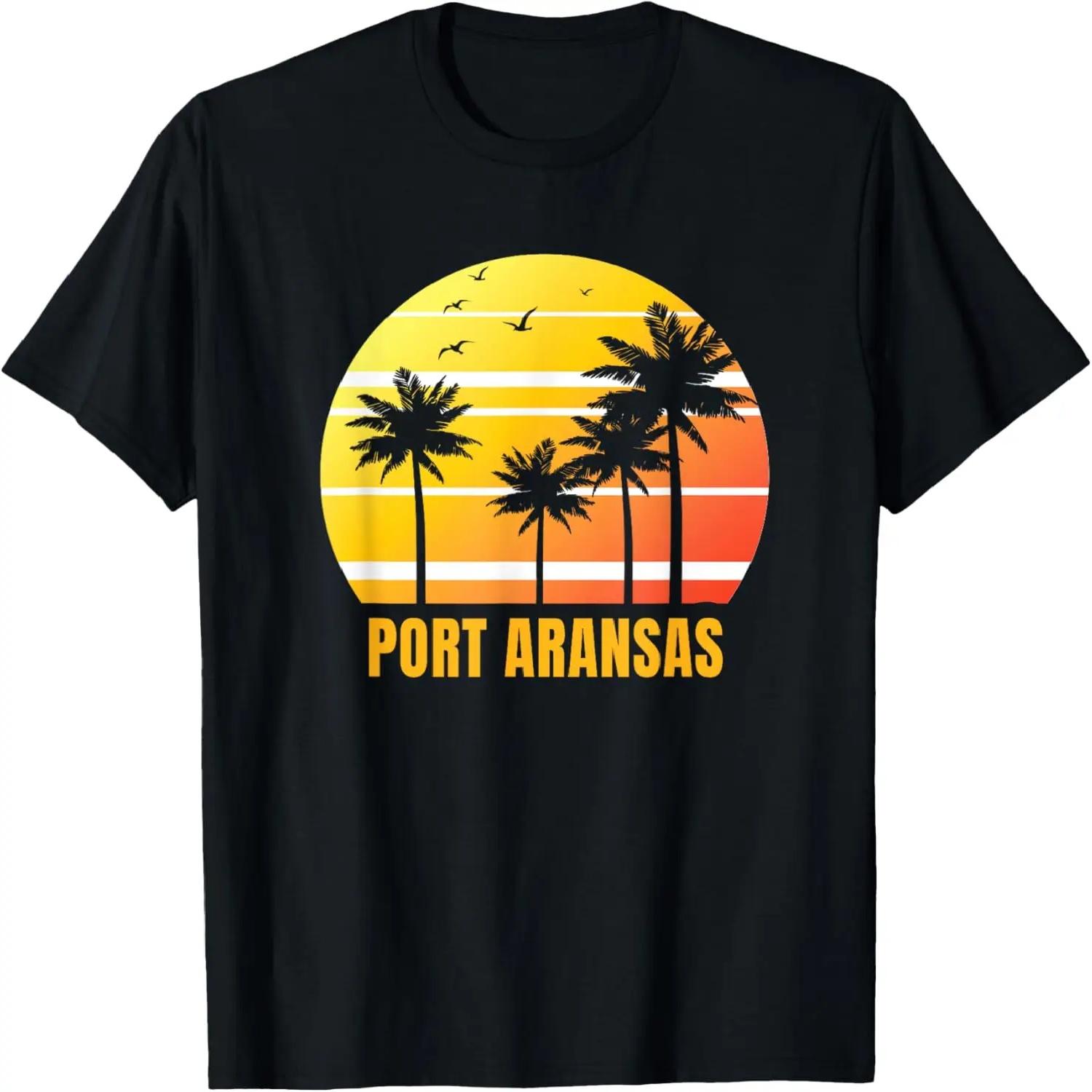 Port Aransas Beach Texas Vacation Souvenir T-Shirt S чёрный