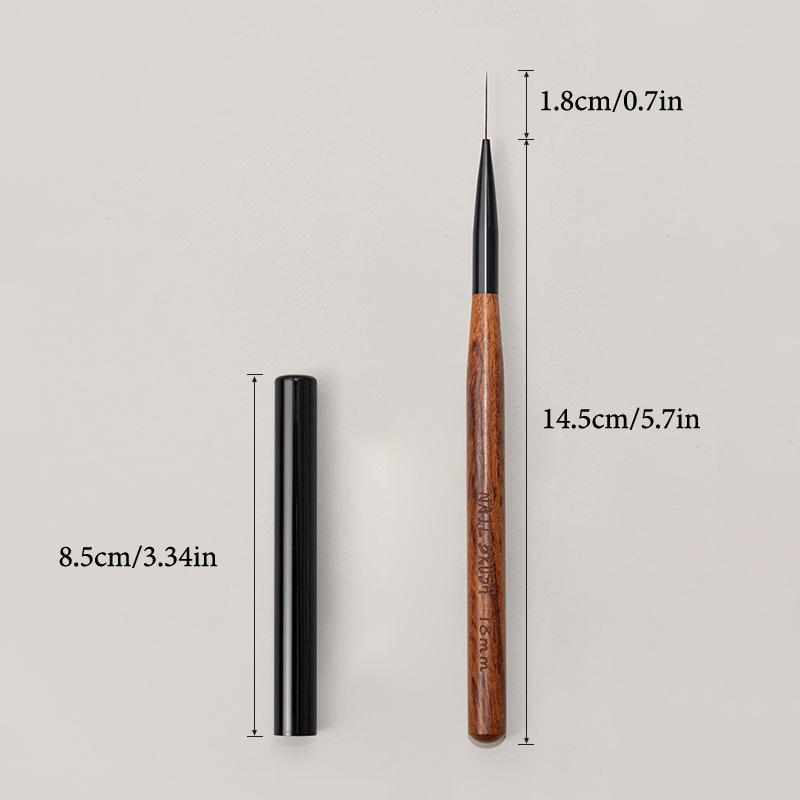 DIY Design Manicure Tools Nail Art Brush Checker Sandalwood Nail Drawing Painting Long Line Brush Nail Art Tool Painting Brushes