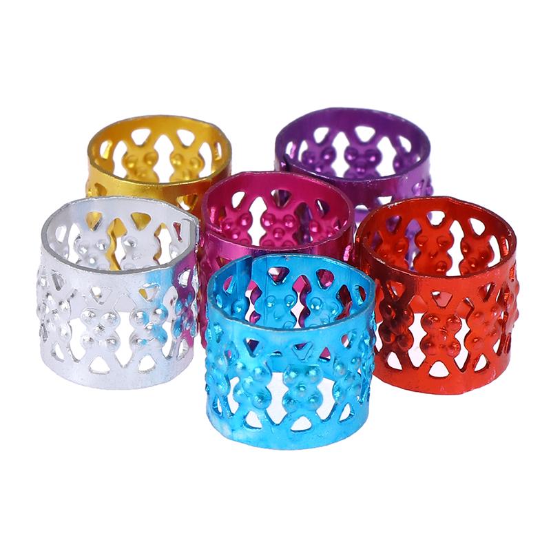 100x DIY Dreadlock Beads Adjustable Hair Braid Rings Cuff Clips  Kids