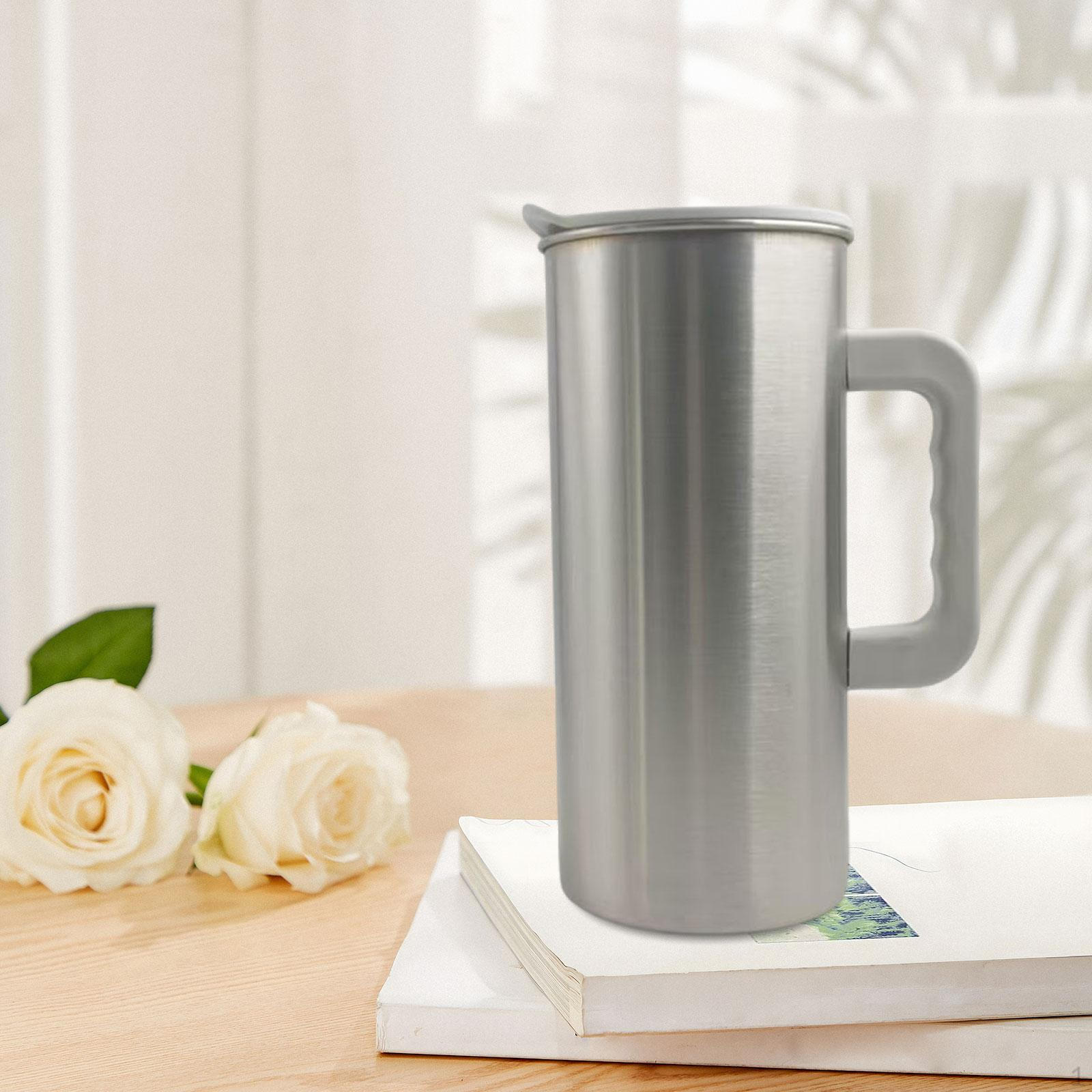 

1.5 L Stainless Steel Cold Water Jug, Portable Jug with Lid, Ideal for Cafes And Restaurants белый