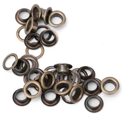 100 Stück Messing Stoff DIY Werkzeug Strickzubehör Rostschutz Lederhandwerk Öse(Bronze 17mm)