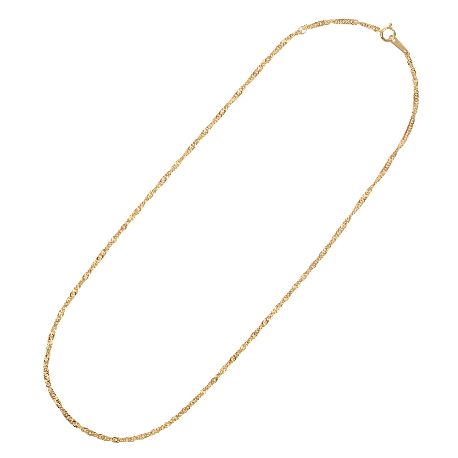 

Гвинтовий ланцюжок K18 шириною 45 см, намисто з золота 18 карат [FAIRY CULLET] прибл.. 2,2 мм прибл. 4,5 г золотий