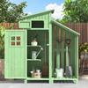 Shed de grădină - - 124x46 cm - Lemn masiv - Impermeabil - 2 rafturi