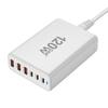 Portable 120W USB Charging Station with 6 Port, 3 Type C PD and 3 USB A for Phones Tablets Simultaneous Device Charging
