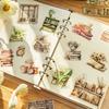 20 pièces Autocollants Décoratifs Vintage INS Reading books en PET Créativité diy Journal Album Scrapbooking Junk Journal Fournitures