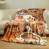 Cute Capybara Cartoon Blanket Bedroom Blanket for Livingroom Couch Lunch Break Soft Throw for Friend's Festival Gift