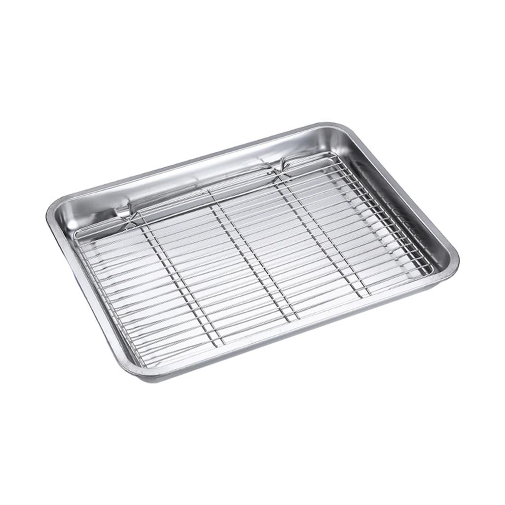 Baking Sheet and Rack Baking Pan Food Storage Container Easy to Clean