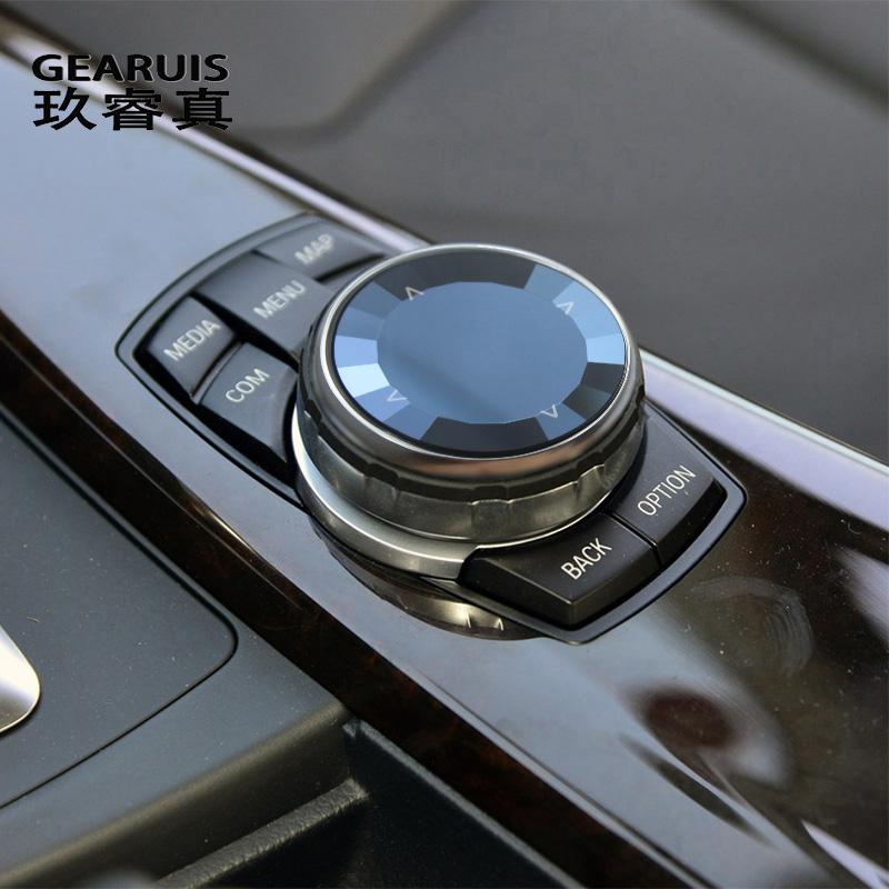Car Center control crystal Multimedia Button switch Knob Sticker For BMW 3 4 5 6 7 Series gt F34 F30 f10 f18 f11 f12 f13 f01