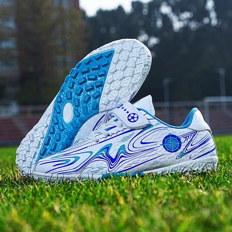 28-39 Dětské kopačky Dětské kouzelné samolepky Řemínek s plastovými hřebíky Fotbalové boty