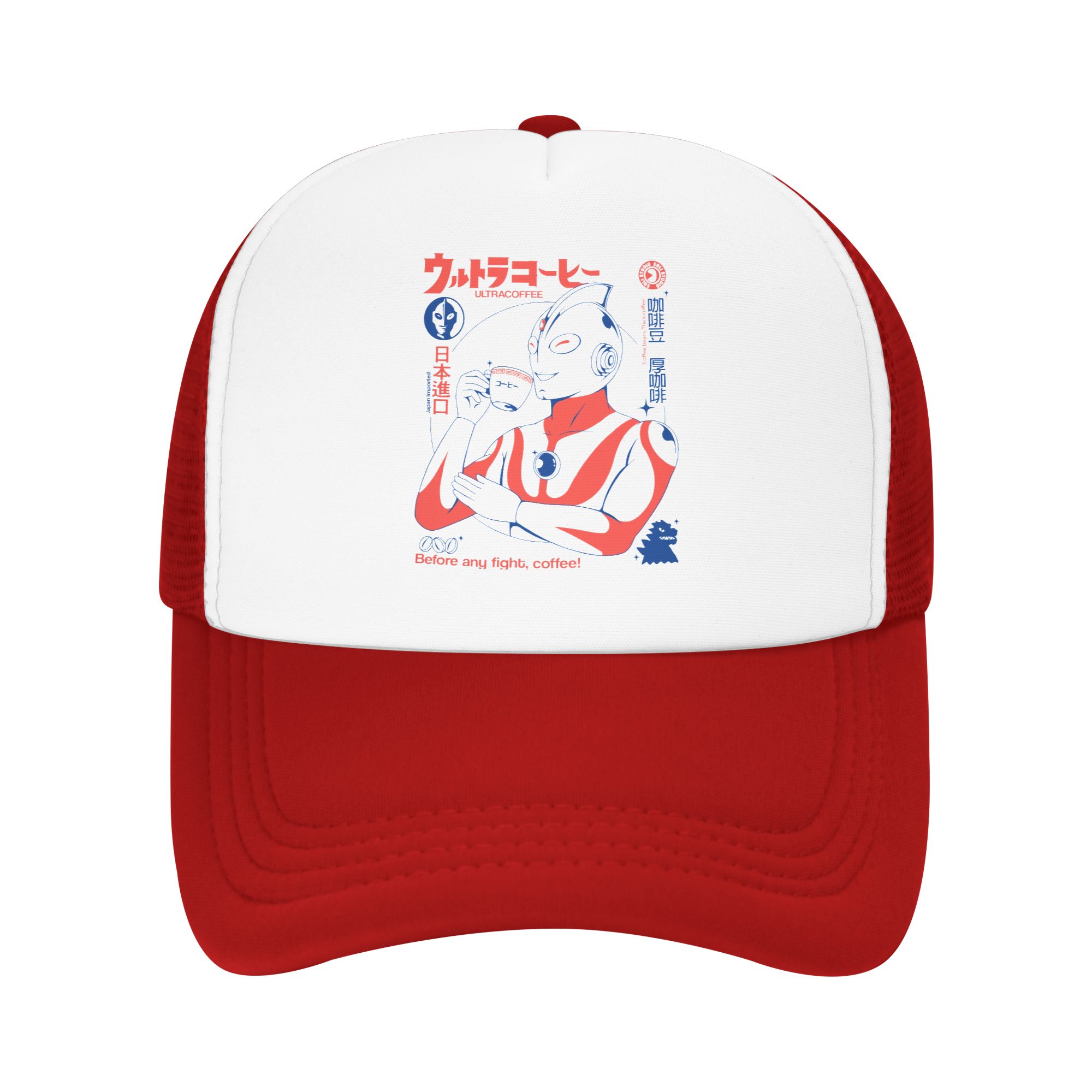 Ultracoffee UltraUnisex Tokusatsu Trucker Hat Adult Fashion Hats Trucker Hat Golf Hats Breathable Mesh Baseball Cap Summer One Size