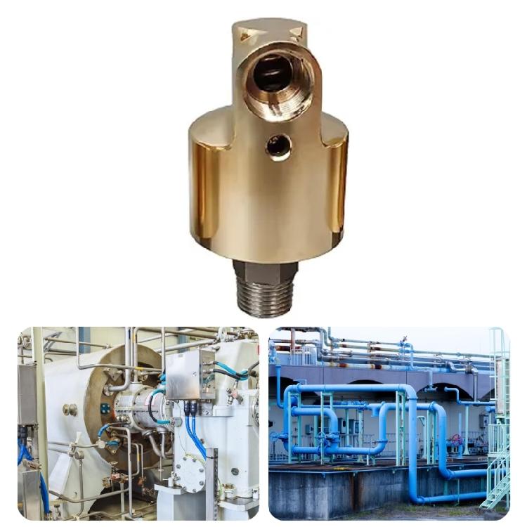 HD15 1/2inch Rotation Brass Swivels Fitting Unidirectional Cooling Rotating Connectors Rotary Joint for Water Oil