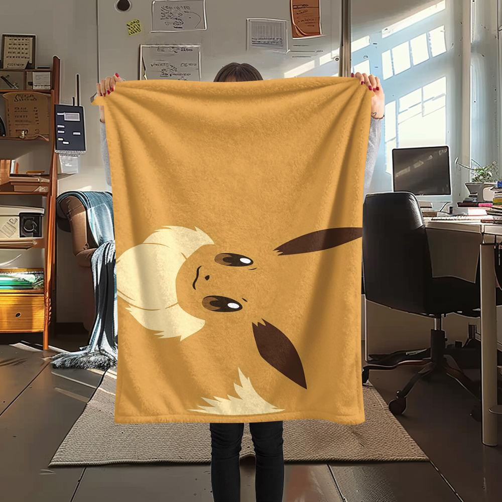 Pokemon Characters Print Flannel Blanket,High Quality Comfortable for All Seasons,Home Decor,Warmth and Comfort,Perfect for Christmas Gifts