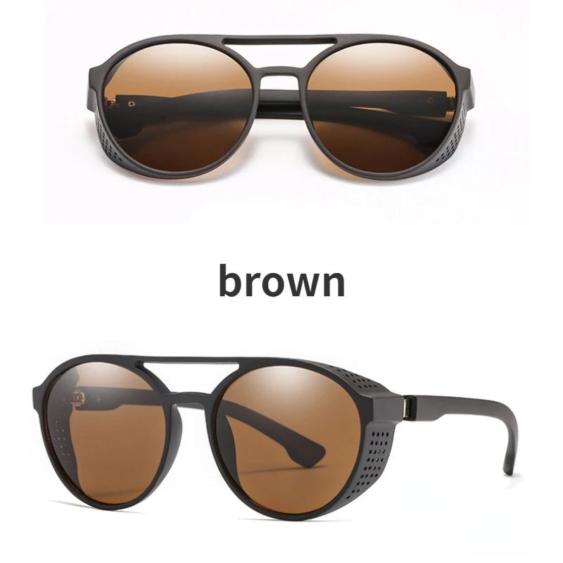 Men Fashion Round Punk Sunglasses Women/Men 2022 Vintage Round Sun Glasses High Quality Brand Designer Sunglass De Sol UV400
