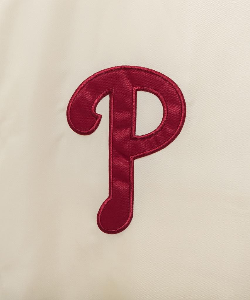 New Era Mlb Philadelphia Phillies Authentic Stadium Jacket Ivory