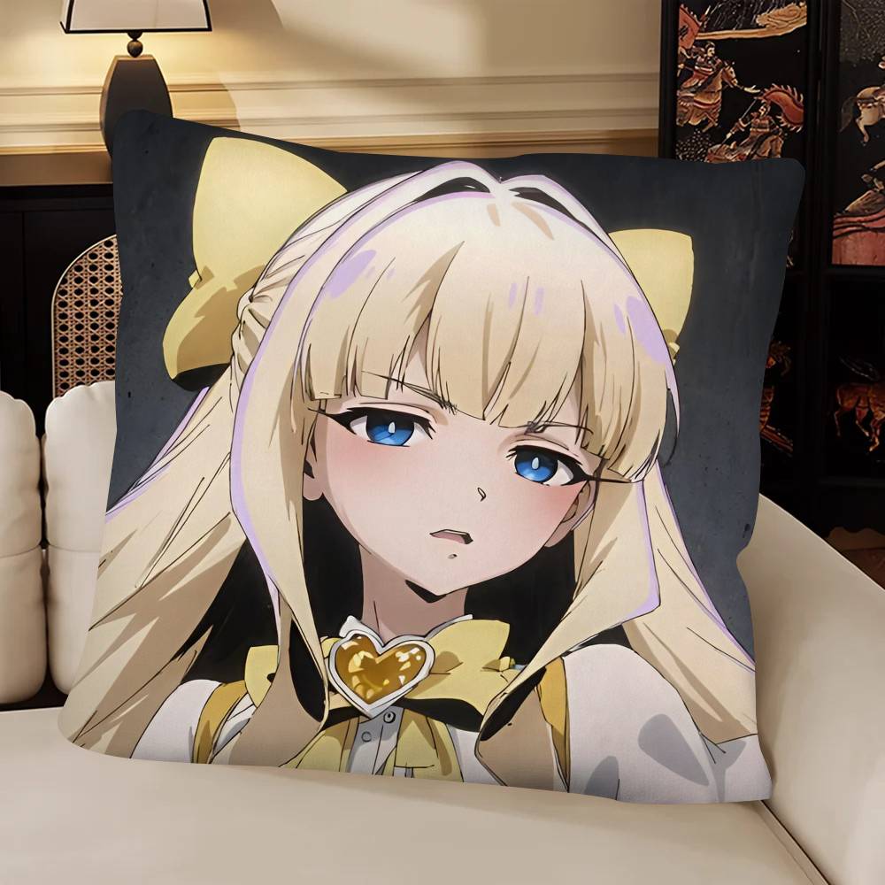 Anime Mahou Shoujo Ni Akogarete Tenkawa Kaoruko Pillow Case Fashion Square Pillowcase Bedroom Sofa Room Ins Decoration Leisure