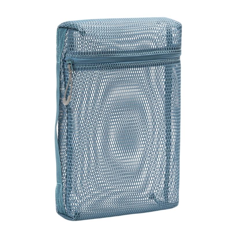 Portable Makeup Bag Travel Cosmetic Bag Mesh Wash Bag Toiletry Bag Clear Cosmetic Organisers Bag Lipstick Storage Pouch