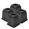 4Pcsset 5" Furniture Raisers Adjustable Bed Chair Riser Wide Feet Lift Stands
