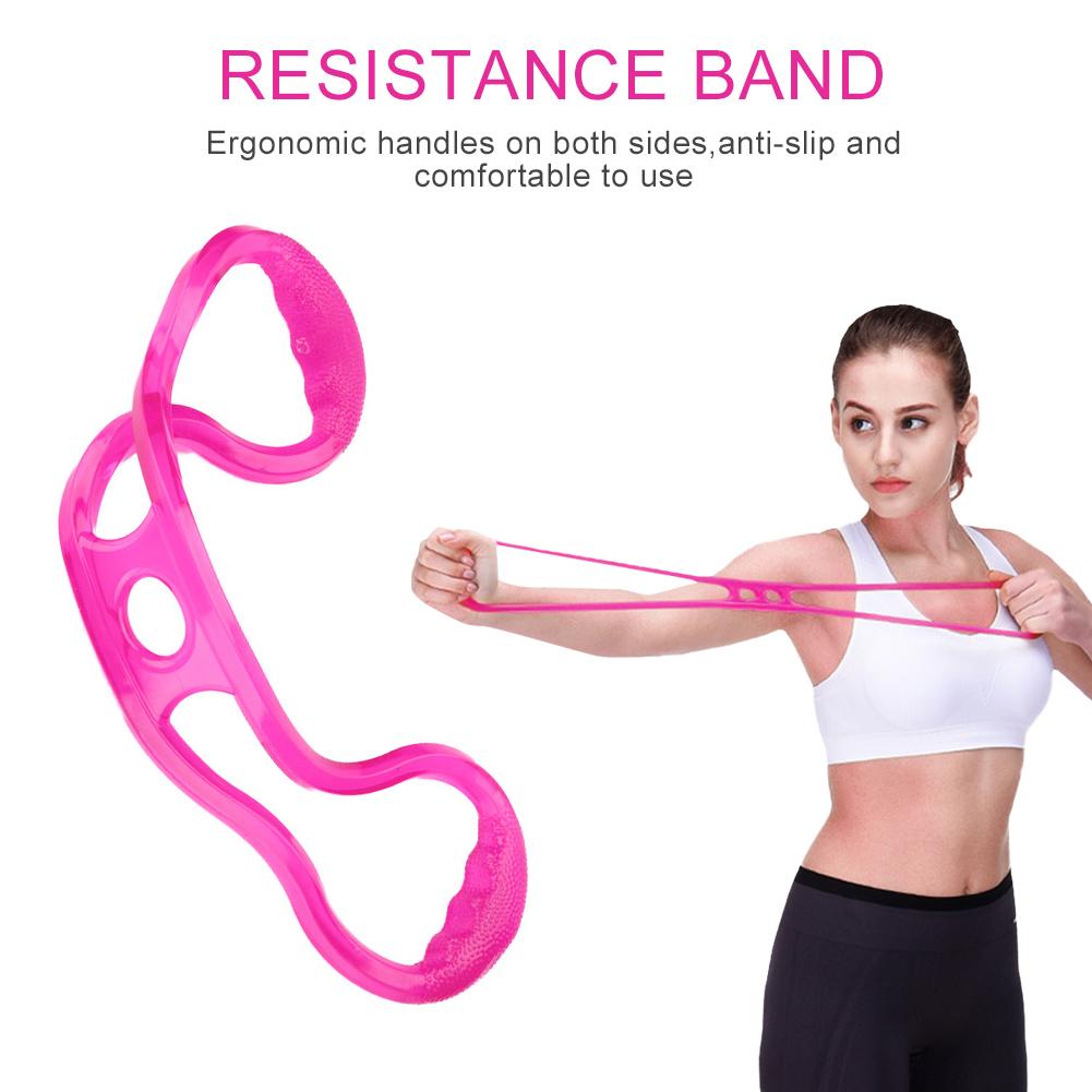 Pull Rope Silicone Resistance Band Gym Muscle Fitness Chest Expander Set (Blue)