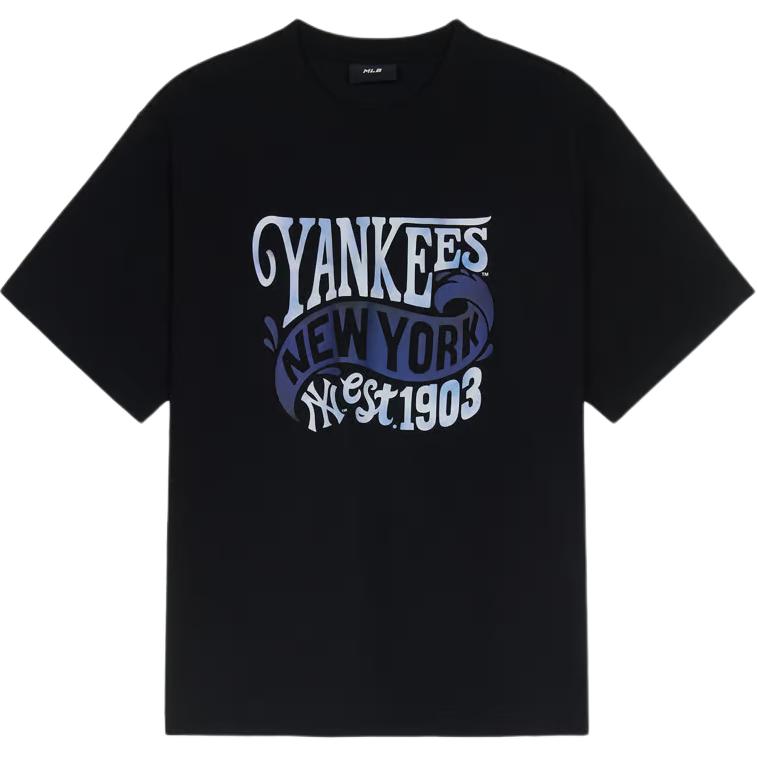 New MLB T Shirts Unisex Black 3ATSX0553-50BKS