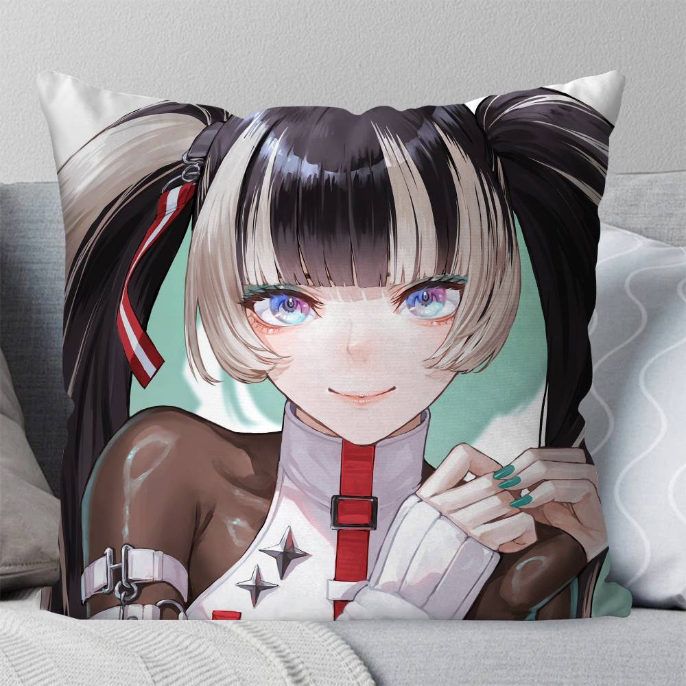 Juufuutei Raden Animation HHololive Pillow Case Fashion Square Pillowcase Bedroom Sofa Room Ins Decoration Leisure