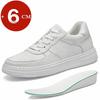 Unisex 6cm Invisible Height Increasing Lace-Up Casual Shoes Comfortable Lightweight Breathable Elevator Footwear for Men & Women