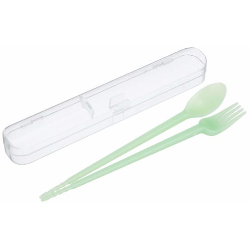 Alta 3-Way (Chopsticks, Spoon, Fork/Case Included) Mini Spiral Color Green AR0623168