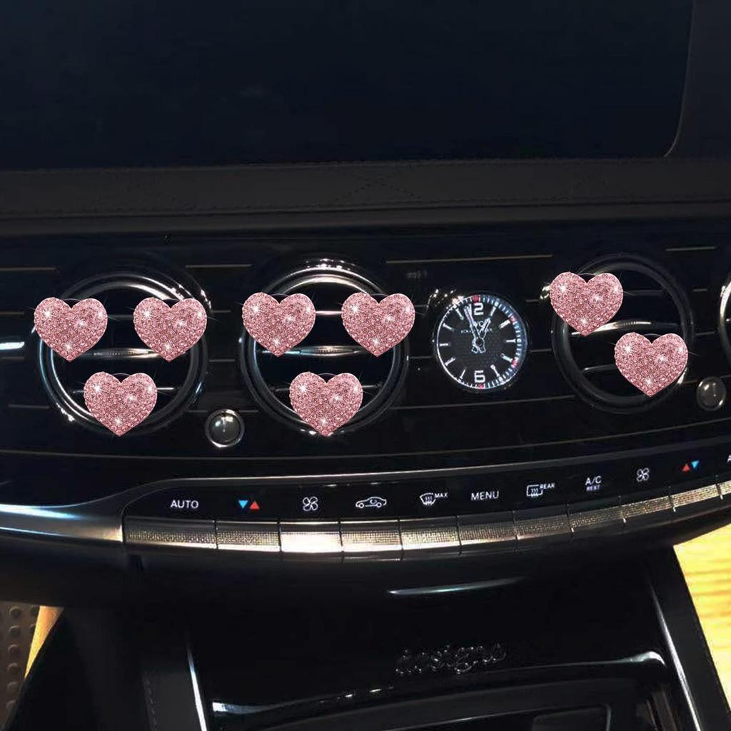 Auto-Lufterfrischer-Clip mit Diamant-Herz-Design, tragbarer und stilvoller Auto-Lufterfrischer, elegantes und erfrischendes Auto-Dekor