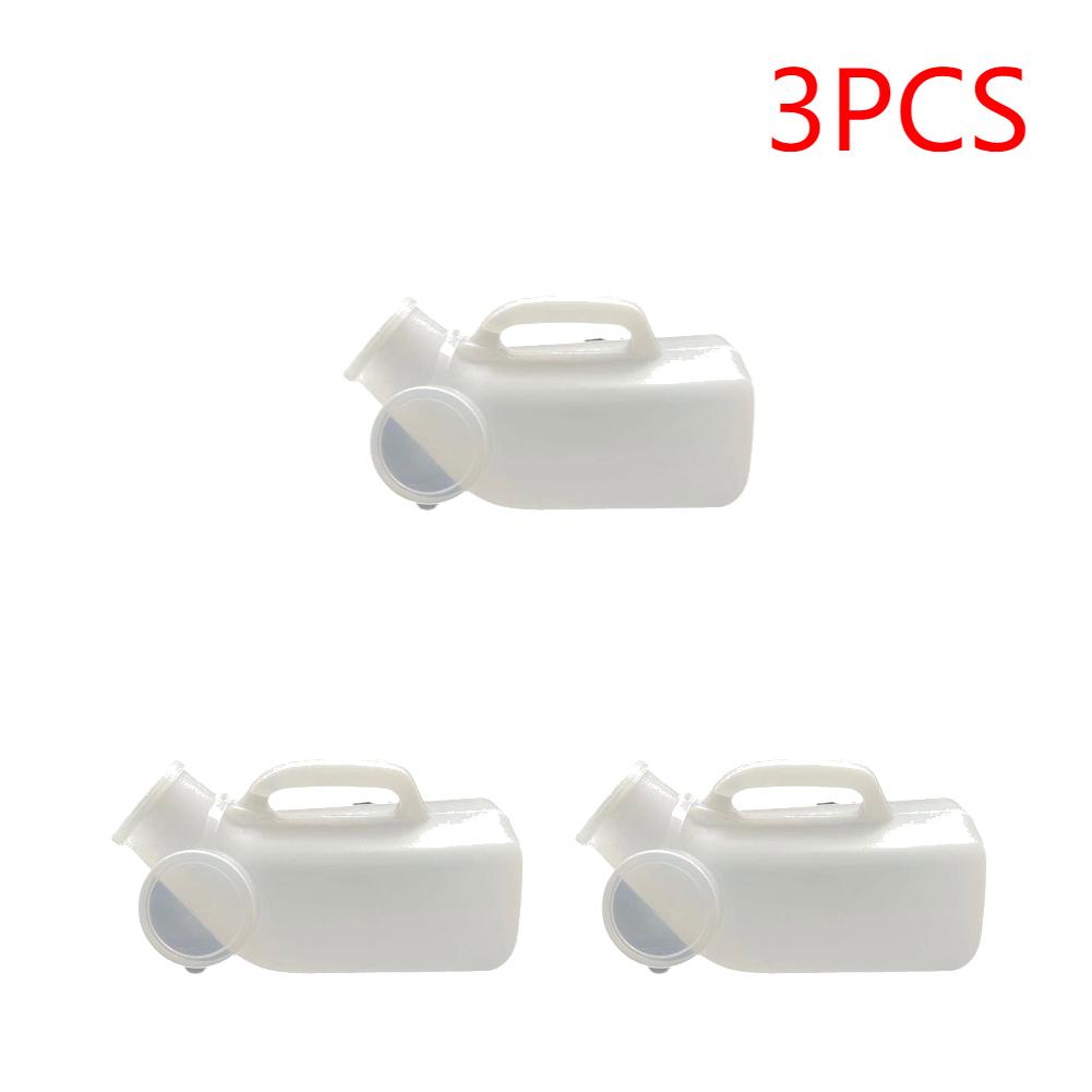 1-5Pcs 1200ml Pee Bottle Spill Proof Portable Urinal Plastic Mens Bedpan Bottle with Lid for Car Elderly and Incontinence
