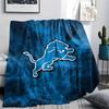 Detroit Lions Print Flannel Blanket, High quality Comfortable for All Seasons, Home Decor, Warmth and Comfort, Perfect for Christmas Gifts