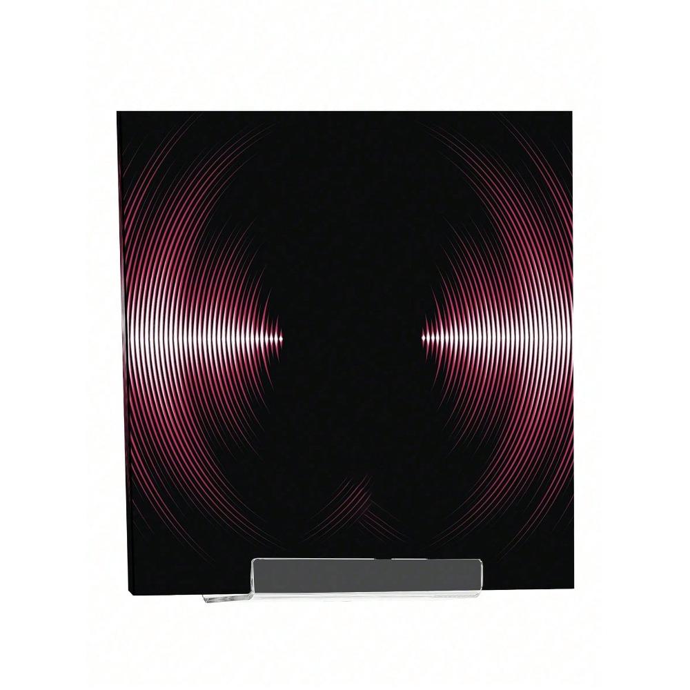 Transparent Black Vinyl Record Wall Mounted Display Rack, Acrylic Wall Mounted LP Holder with Hardware, Nail Polish Storage Organizer