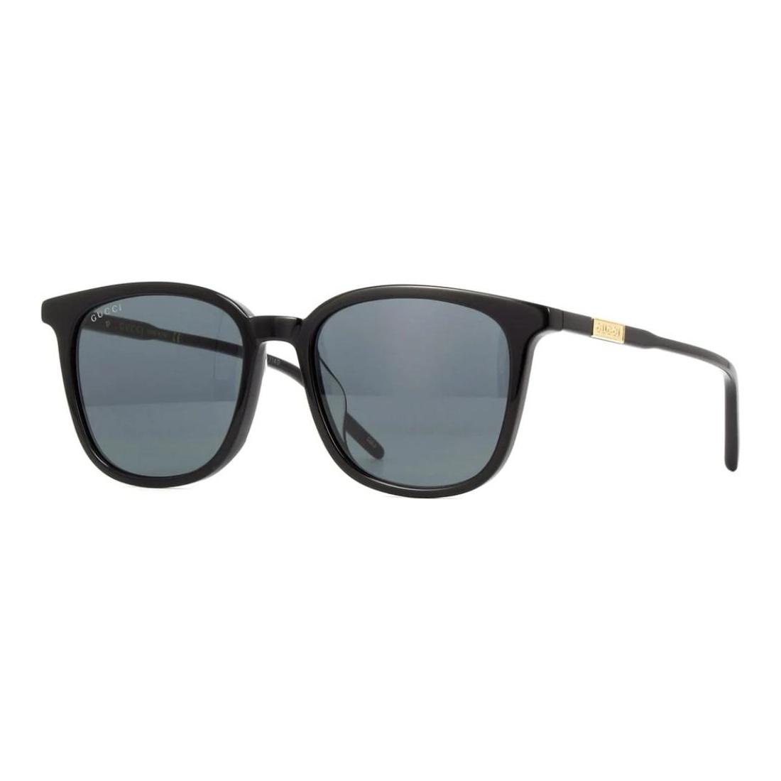 

GUCCI Simple Square Black Plate Frame Square Sunglasses Unisex Couple 55mm чёрный