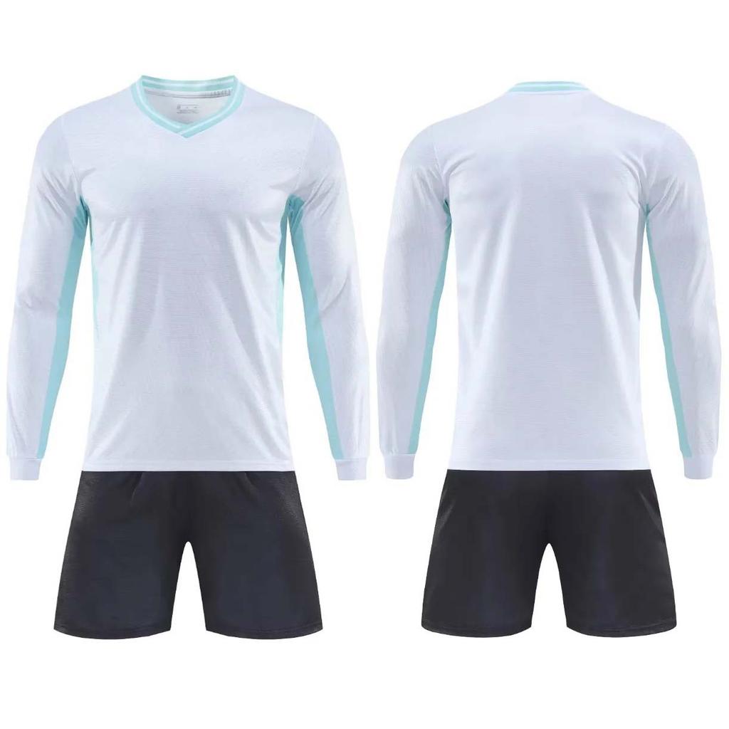 Long-sleeved football suit autumn and winter children's quick-drying sports suit student training suit printed football suit wholesale