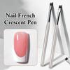 DIY Nail Art Brush Pen French Crescent Acrylic Gradient UV Gel Painting Drawing Flowers Manicure Tools for Salon