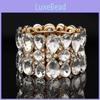 Water Drop Luxurious Crystal Glass Fashion Bracelet For Stylish Winter Women